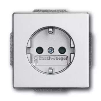 Presa Busch-Jaeger 2011-0-3798 CEE 7/3 2P+E 16 A 250 V argento, 63×41 mm