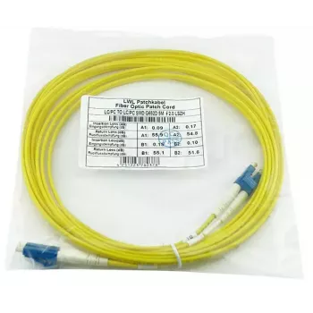 Cavo patch in fibra ottica BlueOptics SFP3131BU3MK 3 m OS2 LC–LC giallo, 9 µm, full duplex