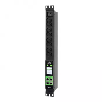 APC Easy PDU Metered 1U 16A 230V (8)C13, Metered, 1U, monofase, verticale, nero, 8 uscite AC