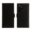 Custodia a libro per cellulare dbramante1928 Lynge per Samsung Galaxy S23 Ultra — nero, 3 vani per carte, compatibile con 6,8 inch