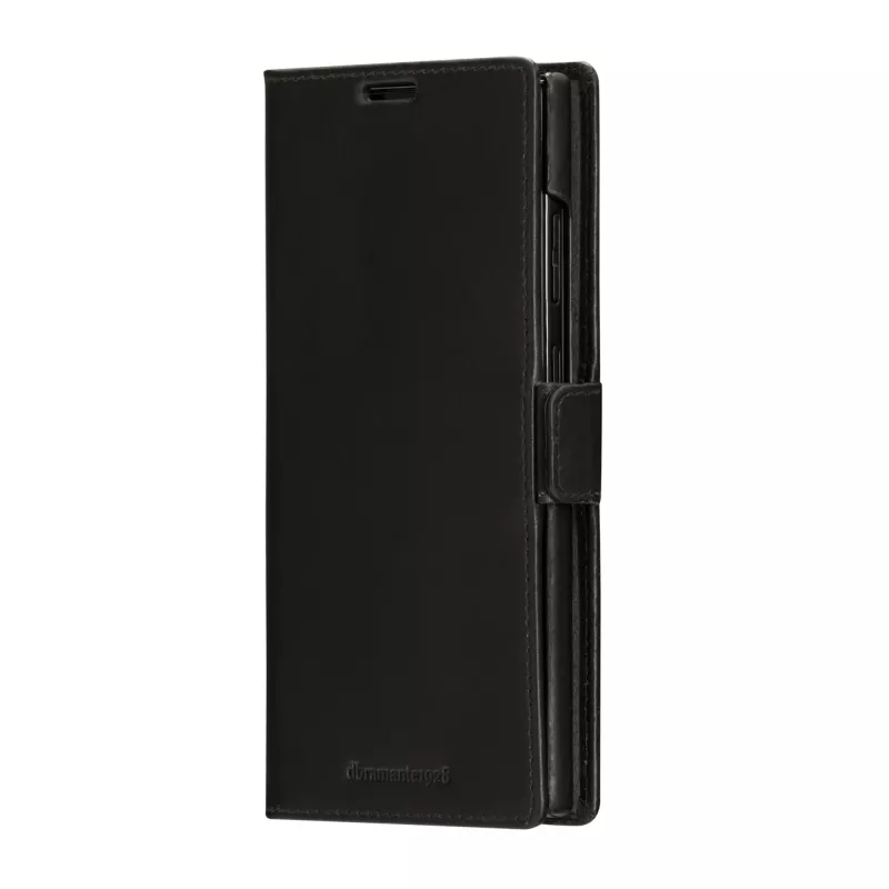 Custodia a libro per cellulare dbramante1928 Lynge per Samsung Galaxy S23 Ultra — nero, 3 vani per carte, compatibile con 6,8 inch
