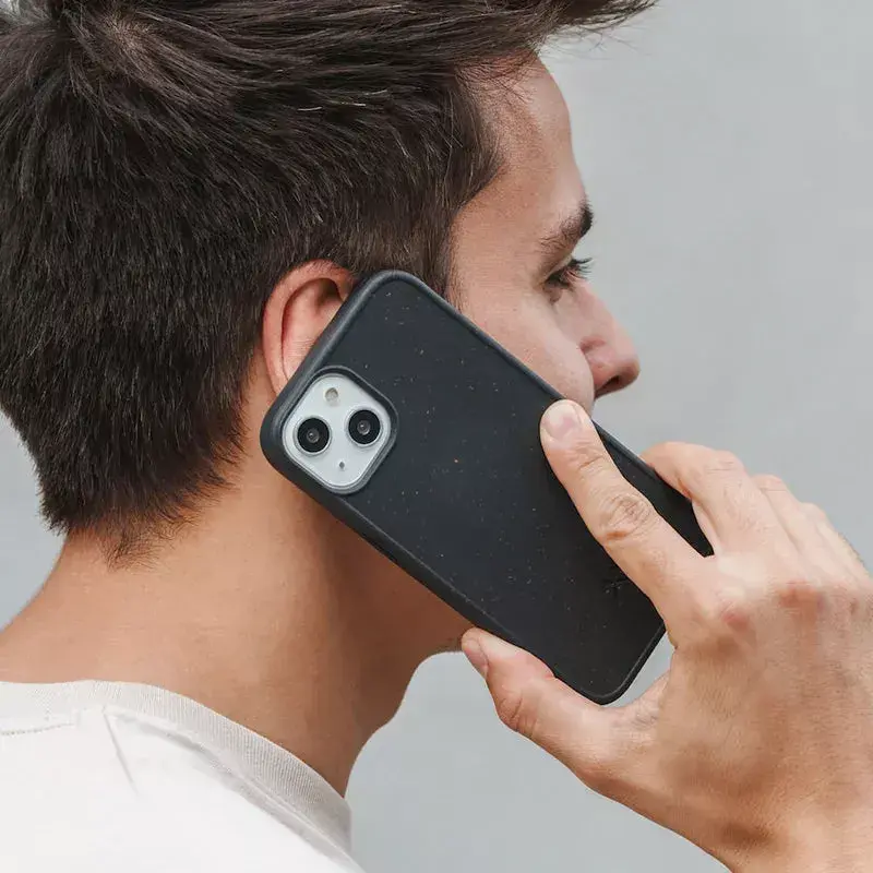 Woodcessories Bio Case custodia per cellulare cover nero iPhone 14 Plus 17 cm