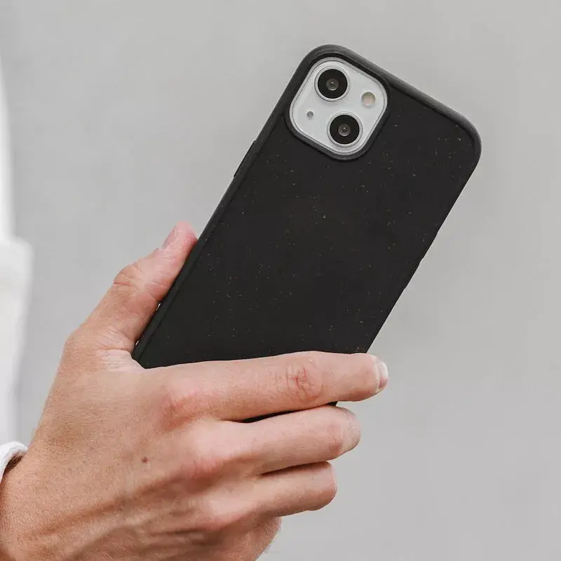 Woodcessories Bio Case custodia per cellulare cover nero iPhone 14 Plus 17 cm