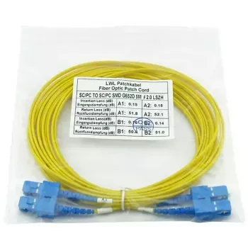 Cavo in fibra ottica BlueOptics CAB-SMF-SC-SC-20 20 m G.657.A1 connettore SC