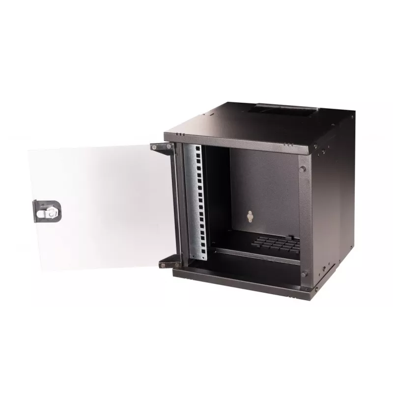 Armadio a parete EQUIP EWM-06-3030-B 6U, 312 mm di larghezza, 300–330 mm di profondità, nero