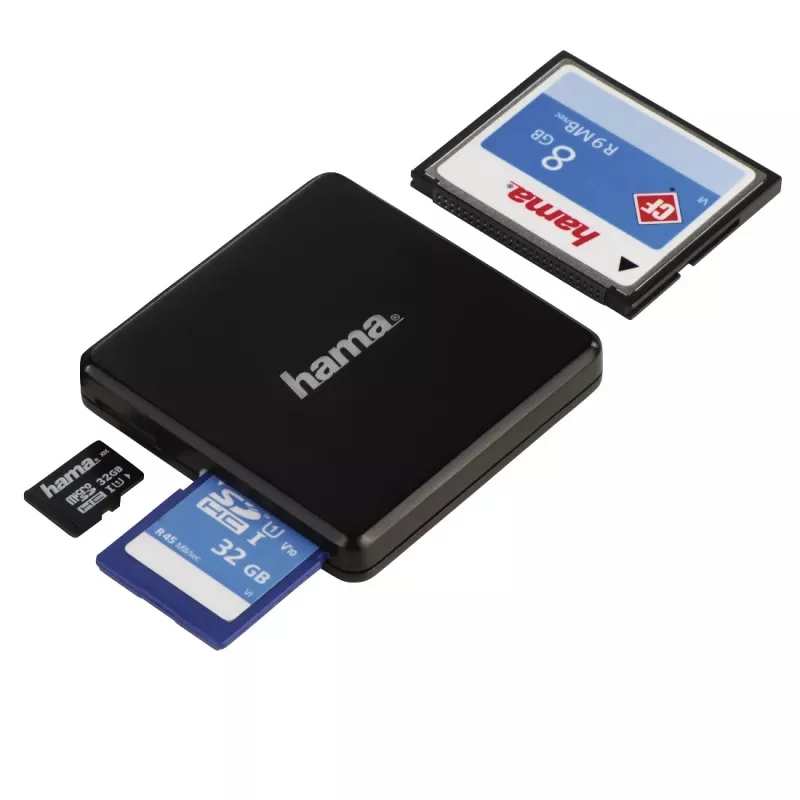 Hama 00124156 lettore di schede USB 3.2 Gen 1 (3.1 Gen 1) Type-A nero