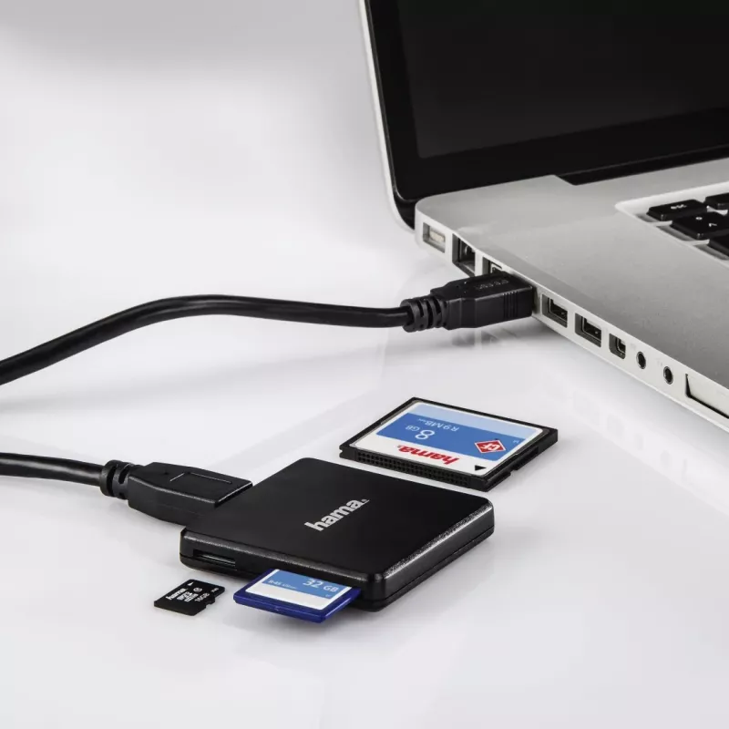 Hama 00124156 lettore di schede USB 3.2 Gen 1 (3.1 Gen 1) Type-A nero