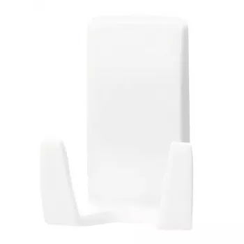Supporto rasoio Tesa Powerstrips Waterproof Wave, supporto da bagno autoadesivo, design impermeabile, bianco