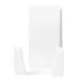 Supporto rasoio Tesa Powerstrips Waterproof Wave, supporto da bagno autoadesivo, design impermeabile, bianco