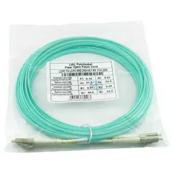 BlueOptics 050502T512000007.5M-BO Cavo patch in fibra ottica duplex (compatibile Corning), LC-UPC/LC-UPC, Multimode OM3 50/125 µm, 7,5 m
