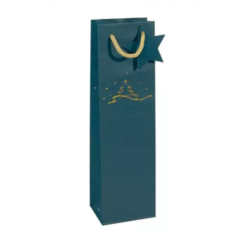 Sacchetto per regalo Sigel GT036 blu 100x80x350 mm