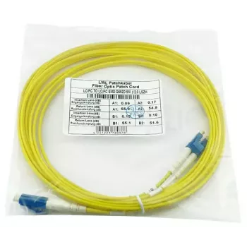 Cavo patch in fibra ottica BlueOptics SFP3131BU1MK 1 m G.657.A1 LC–LC 9 µm full duplex giallo