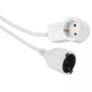 Prolunga di alimentazione Hama Powerplug 3 m 2 prese AC per interni bianco