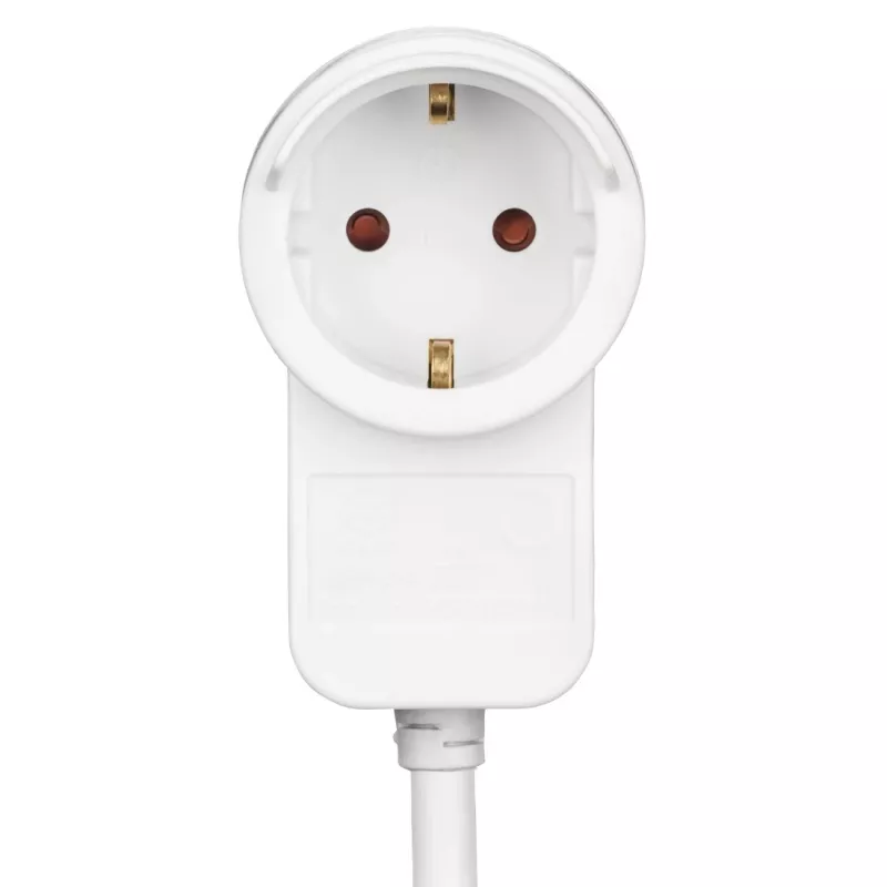Prolunga di alimentazione Hama Powerplug 3 m 2 prese AC per interni bianco