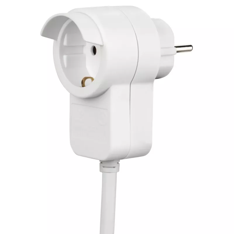 Prolunga di alimentazione Hama Powerplug 3 m 2 prese AC per interni bianco