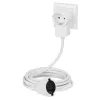 Prolunga di alimentazione Hama Powerplug 3 m 2 prese AC per interni bianco