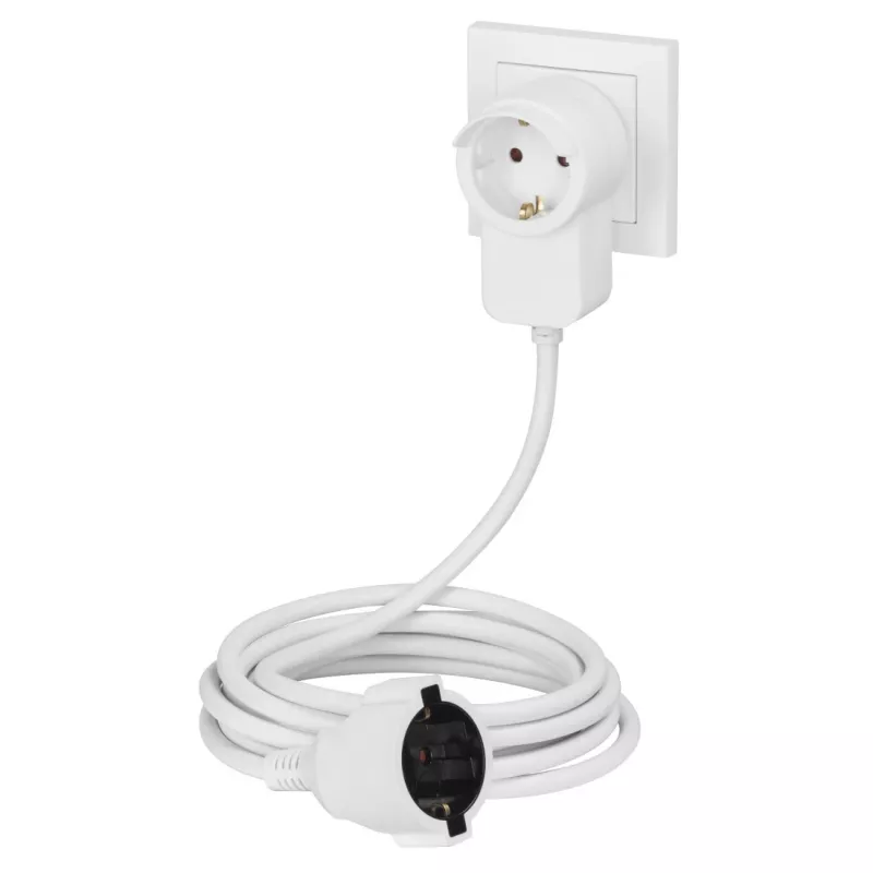 Prolunga di alimentazione Hama Powerplug 3 m 2 prese AC per interni bianco