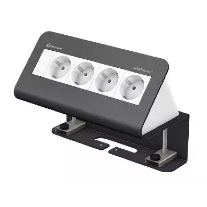 Presa da tavolo tipo F Kindermann 7430000074 grigio bianco