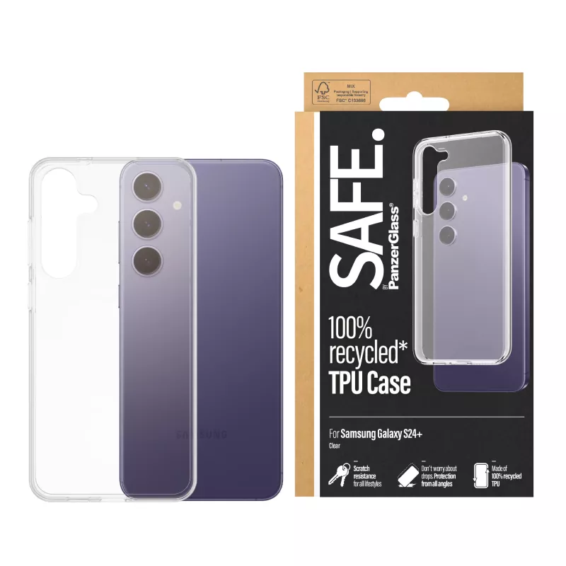 PanzerGlass SAFE. by ® custodia TPU Samsung Galaxy S24+ | trasparente