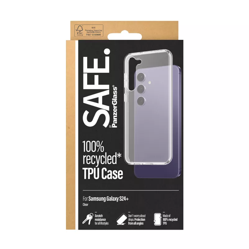 PanzerGlass SAFE. by ® custodia TPU Samsung Galaxy S24+ | trasparente