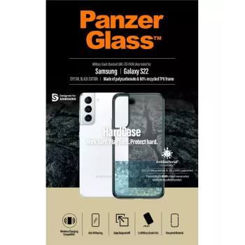 Custodia rigida PanzerGlass per Samsung Galaxy S22 trasparente