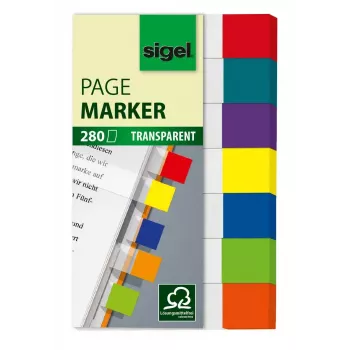Segnalibri Sigel HN677 flessibile blu verde arancione rosso viola giallo