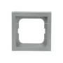 Cornice copriplacca Busch-Jaeger 1721-183K argento – termoplastica, senza viti, 80×80 mm, 11 mm