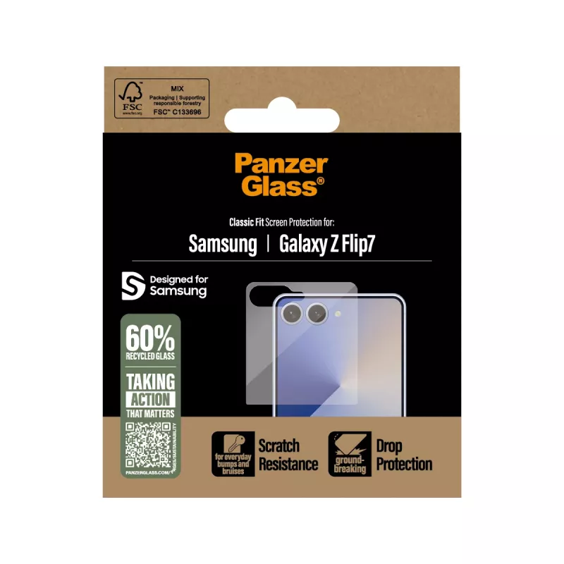 PanzerGlass ® protezione display Samsung Galaxy Z Flip7 | Classic Fit