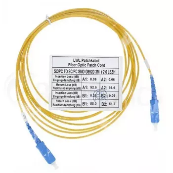 Cavo in fibra ottica BlueOptics SFP2222BU20MK SC G.657.A1 20 m blu