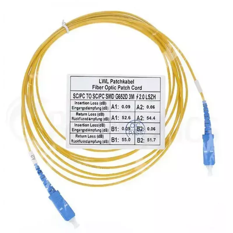 Cavo in fibra ottica BlueOptics SFP2222BU20MK SC G.657.A1 20 m blu