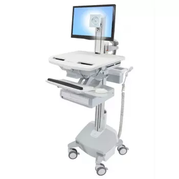 Carrello multimediale Ergotron StyleView alluminio grigio bianco