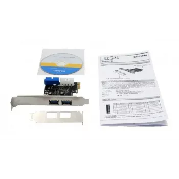 EXSYS EX-11049 adattatore PCIe USB 3.2 Gen 1 interno nero argento