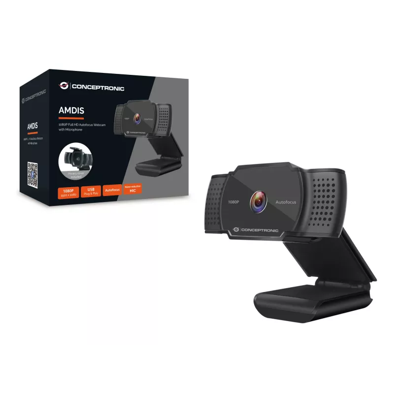 Webcam Conceptronic AMDIS06B 1920 x 1080 Pixel USB 2.0 nero