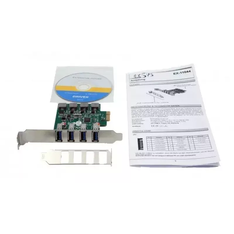 Adattatore USB 3.2 Gen 1 interno EXSYS EX-11044 PCIe VIA VL805