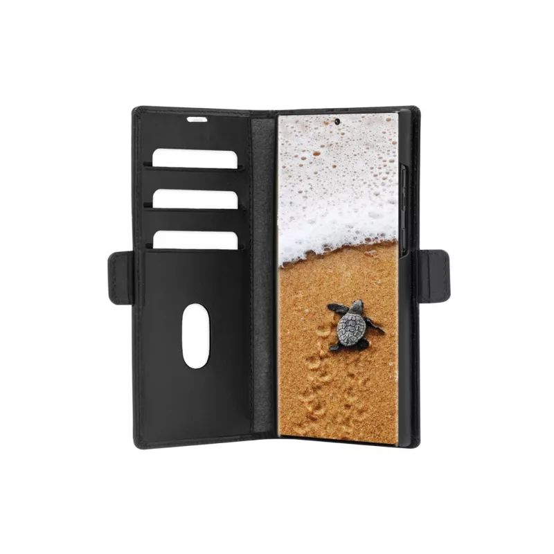 Custodia portafoglio dbramante1928 Galaxy S24 Ultra nero 3 scomparti per carte