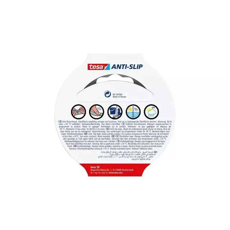 Striscia antiscivolo per bagno TESA 55588 nero