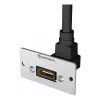 Kindermann Konnect 50 alu presa HDMI, piastra frontale modulare a scatto