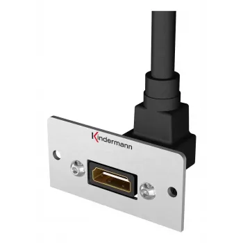 Kindermann Konnect 50 alu presa HDMI, piastra frontale modulare a scatto