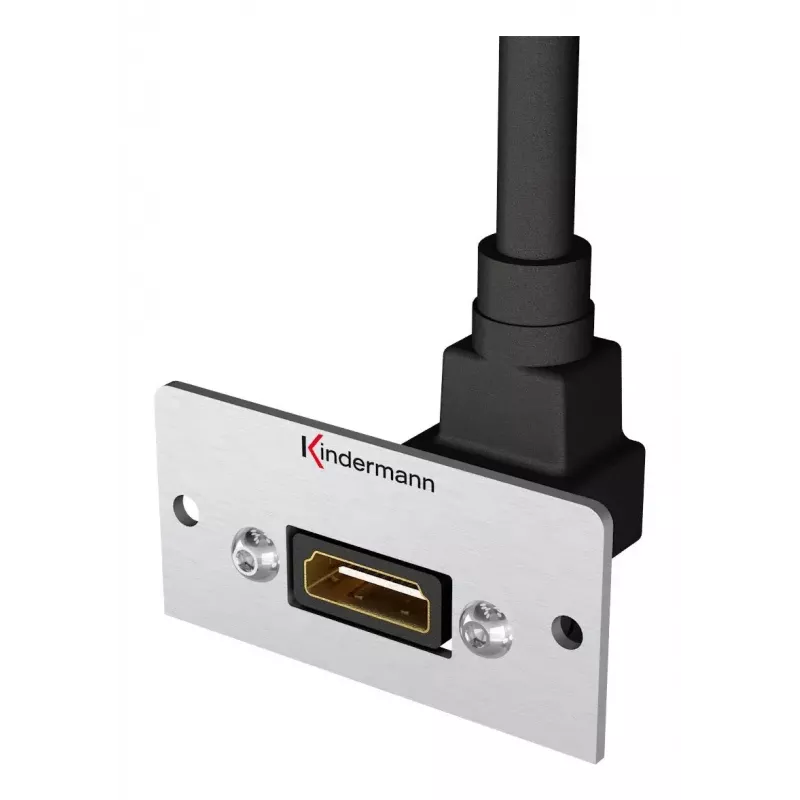 Kindermann Konnect 50 alu presa HDMI, piastra frontale modulare a scatto