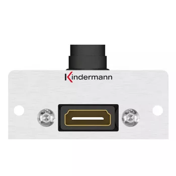 Kindermann Konnect 50 alu presa HDMI, piastra frontale modulare a scatto