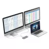 Hama 00200133 dock per laptop/replicatore di porte USB 3.2 Gen 1 (3.1 Gen 1) Type-C argento, bianco