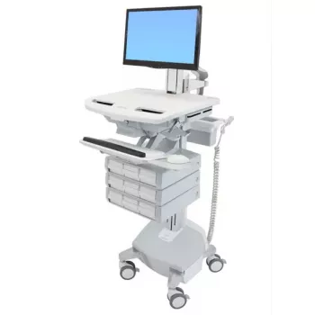 Carrello multimediale Ergotron StyleView alluminio grigio bianco