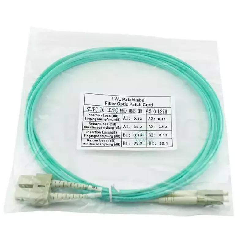BlueOptics SFP3132EU2MK cavo in fibra ottica InfiniBand 2 m SC aqua