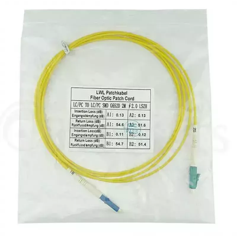 Cavo in fibra ottica BlueOptics SFP2121BU2MS LC G.657.A1 2 m giallo