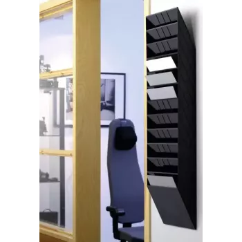 Espositore per depliant Durable FLEXIBOXX 12 scomparti nero
