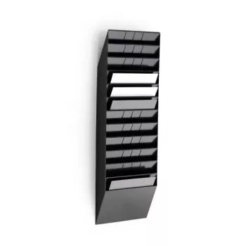 Espositore per depliant Durable FLEXIBOXX 12 scomparti nero