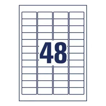 Etichetta adesiva per stampante AVERY L4736REV-65 bianco 4,57x2,12 cm