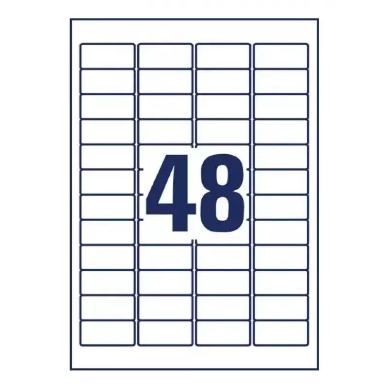 Etichetta adesiva per stampante AVERY L4736REV-65 bianco 4,57x2,12 cm