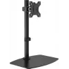 Supporto multimediale a pavimento Vision VFM-DSB, nero, acciaio, 2,65 kg