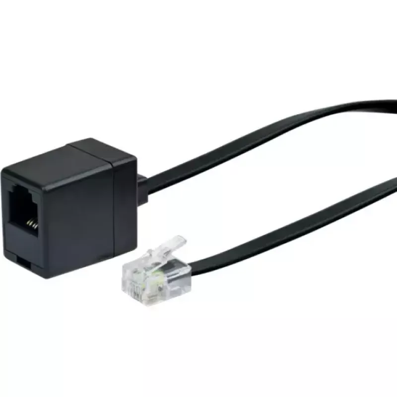 Cavo di rete Schwaiger 10m RJ-11 - RJ-11 nero